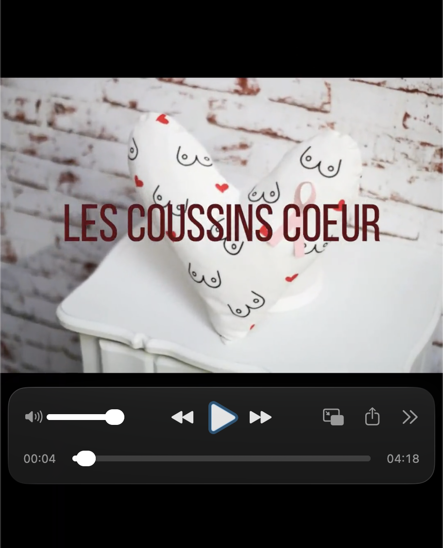 Vidéo coussin cœur